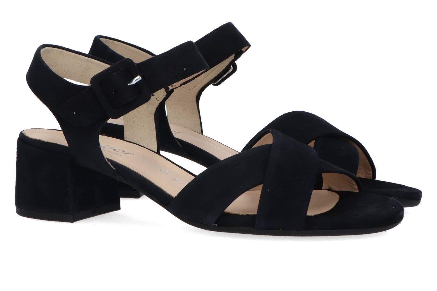 Sandales bleu foncé à talon bloc Gabor