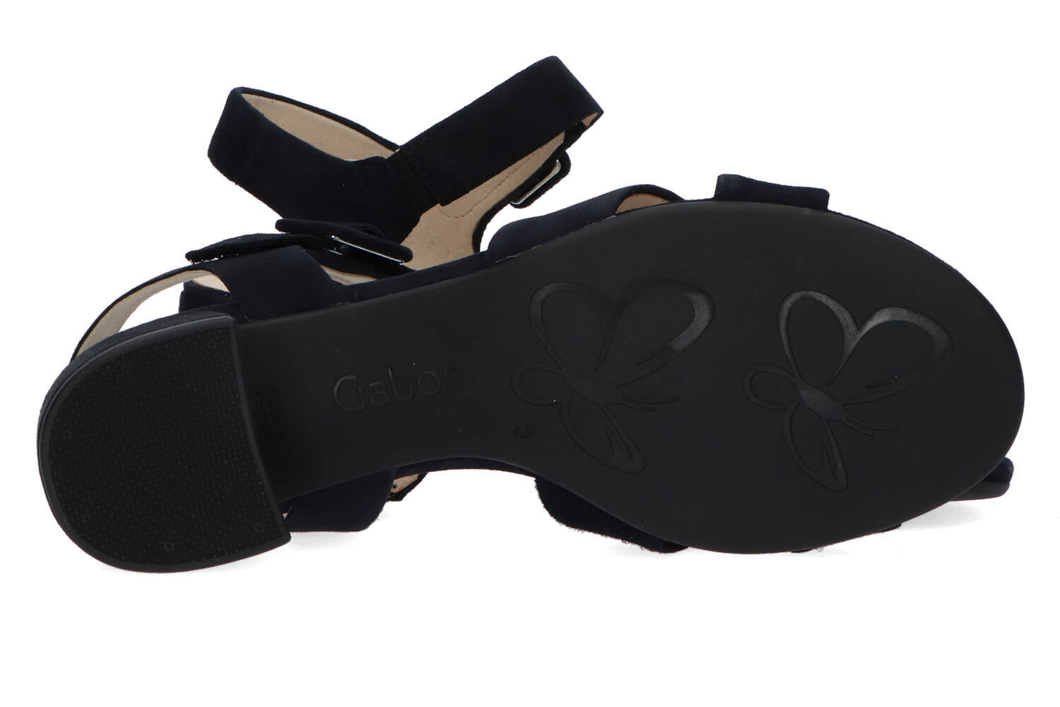 Sandales bleu foncé à talon bloc Gabor