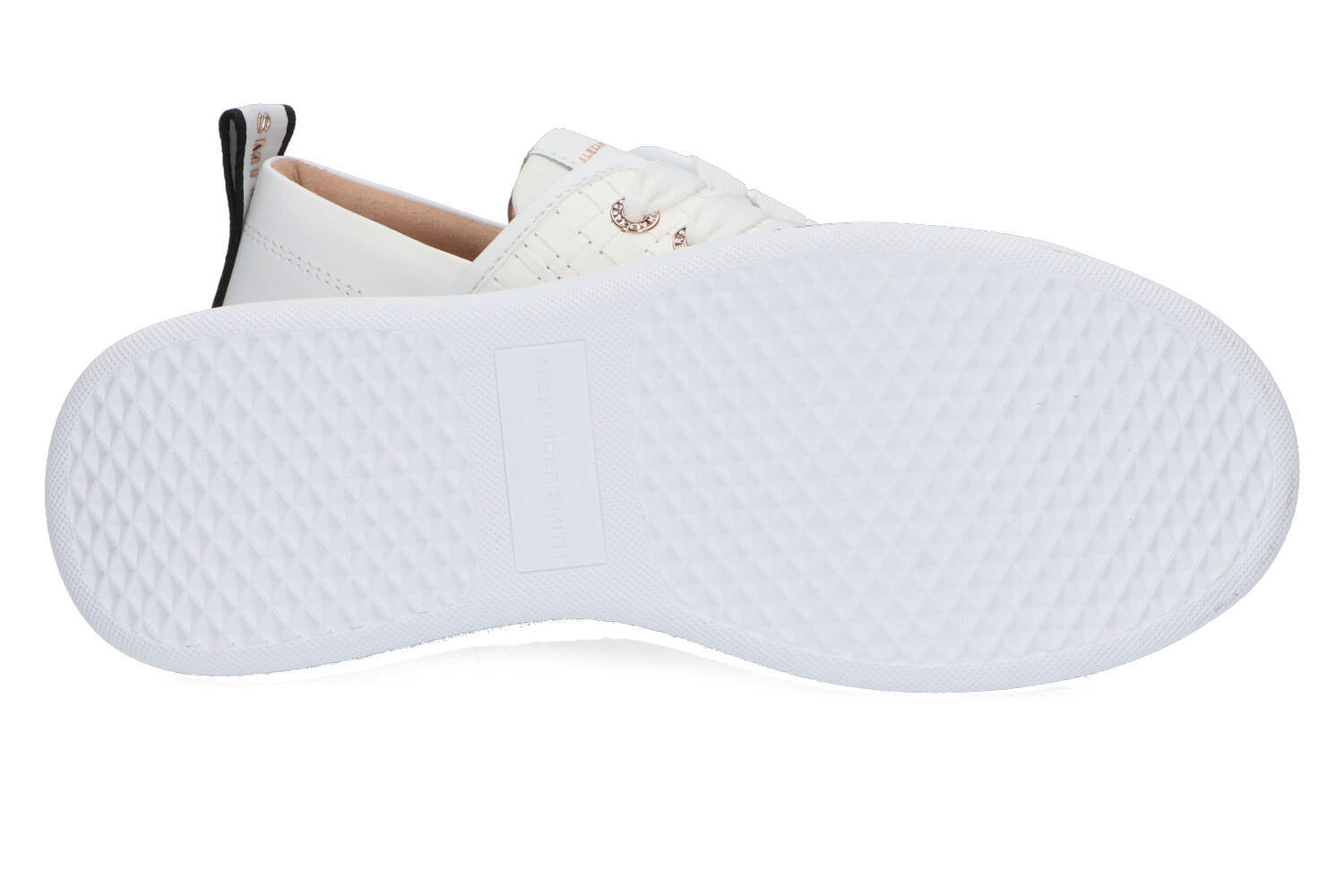 Baskets basses blanches tissées Alexander Smith