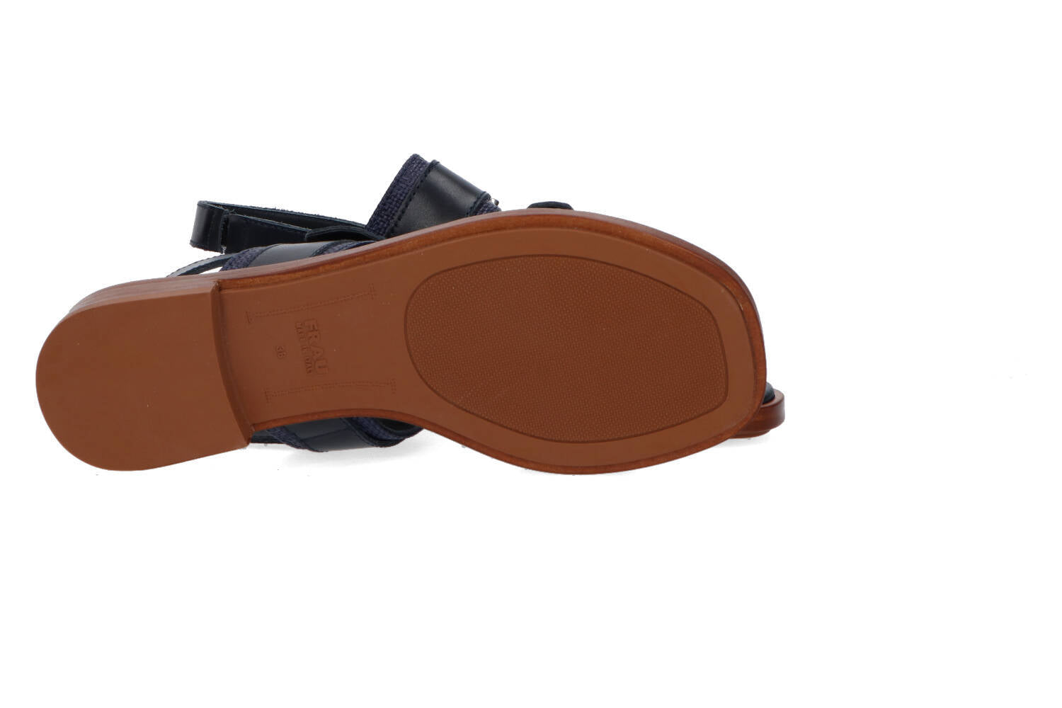 Donkerblauwe sandalen Frau