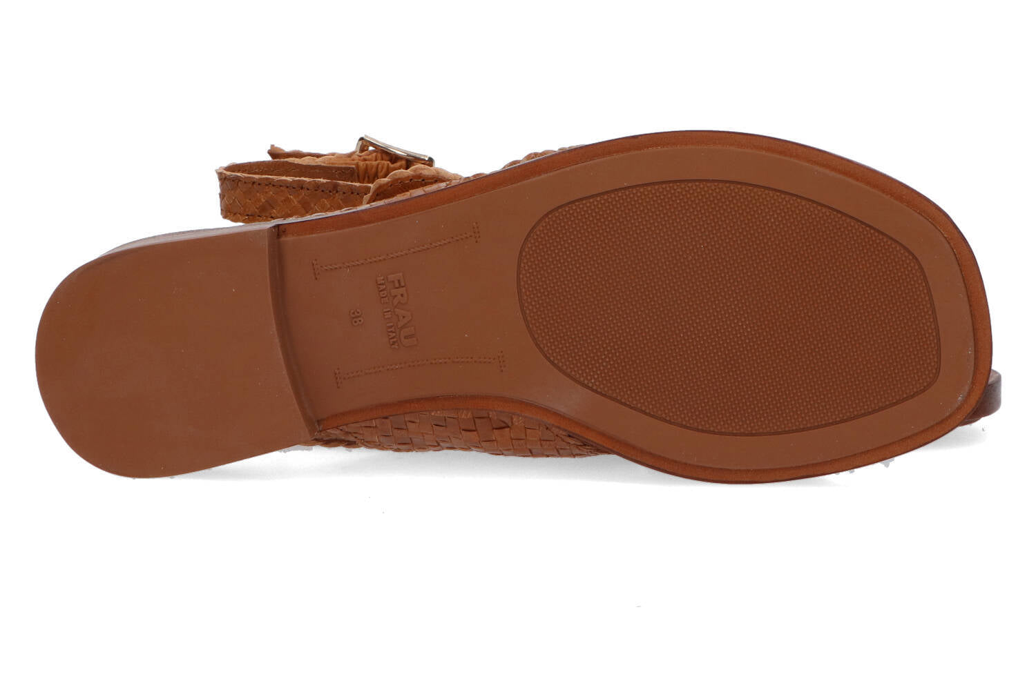 Cognac kleurige sandalen Frau