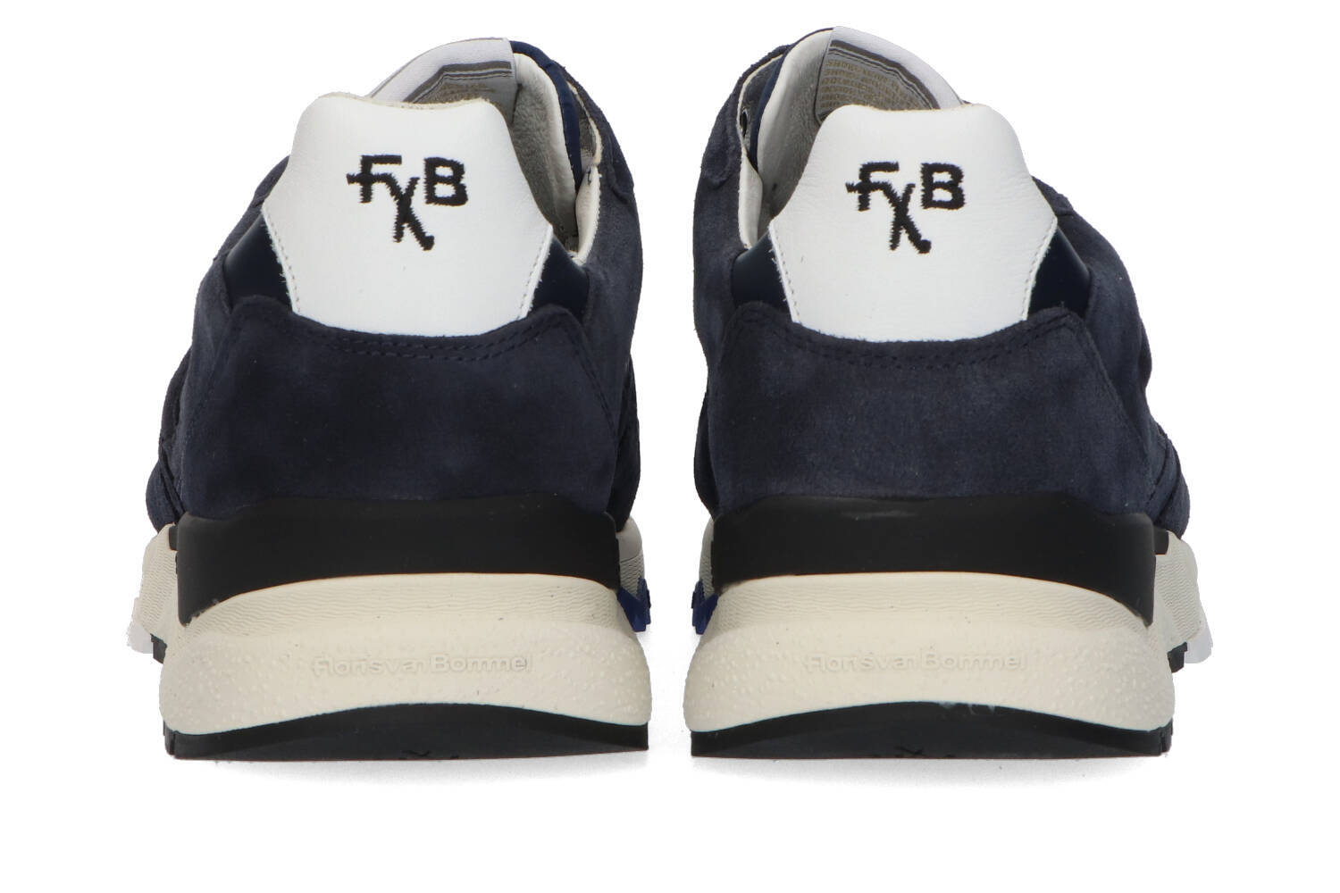 Baskets basses bleu foncé Floris Van Bommel