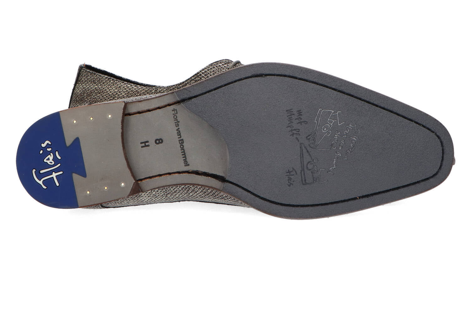 Chaussures à lacets classiques de couleur taupe Floris Van Bommel