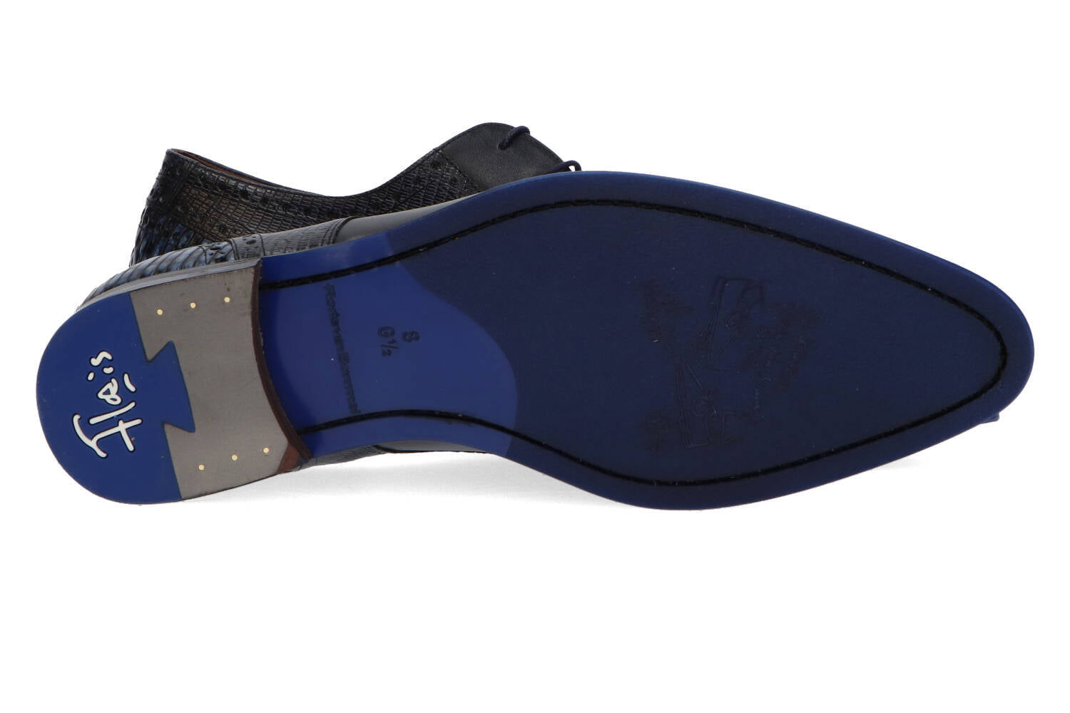 Chaussures à lacets classiques bleu foncé Floris Van Bommel