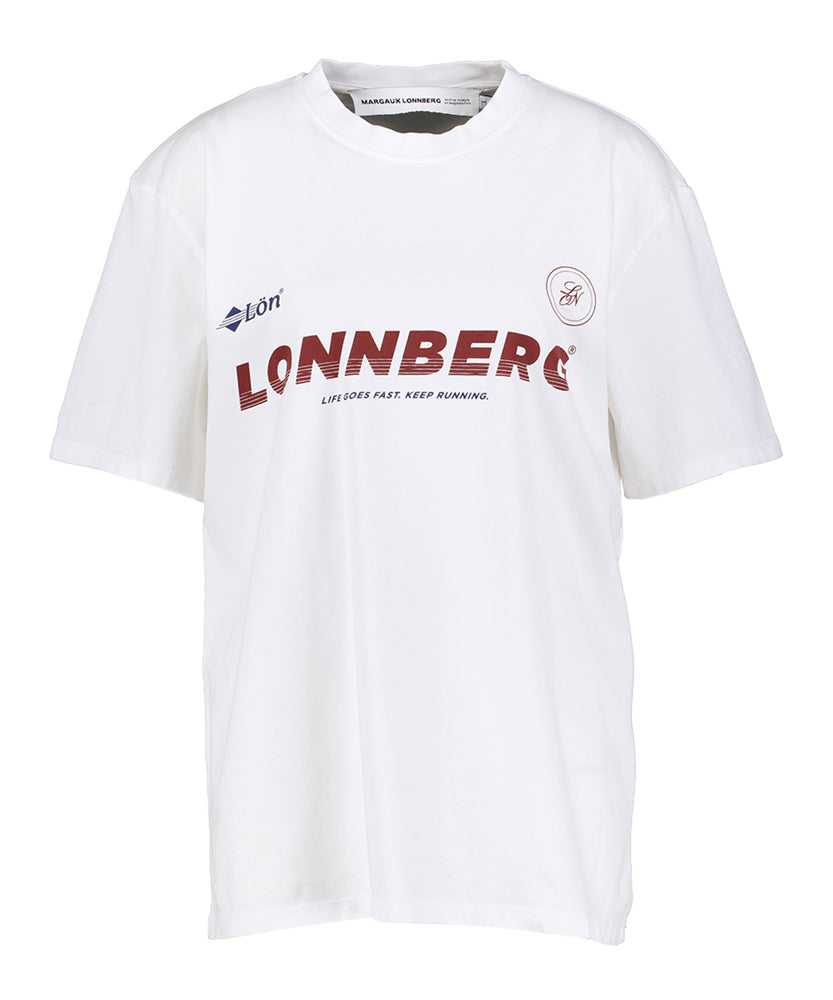 T-shirt en coton blanc avec imprimé Josh Margaux