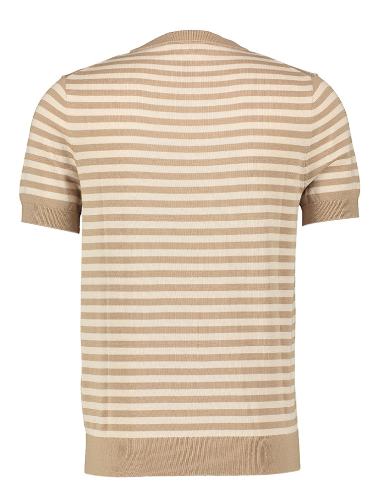 T-shirt beige à rayures Seven Dials