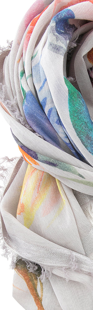 Écharpe multicolore à foulard