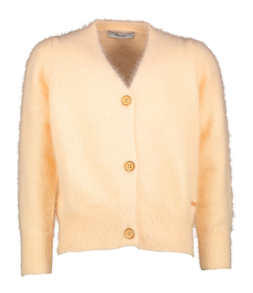 Pastel oranje zachte cardigan Phoebe Blue Bay