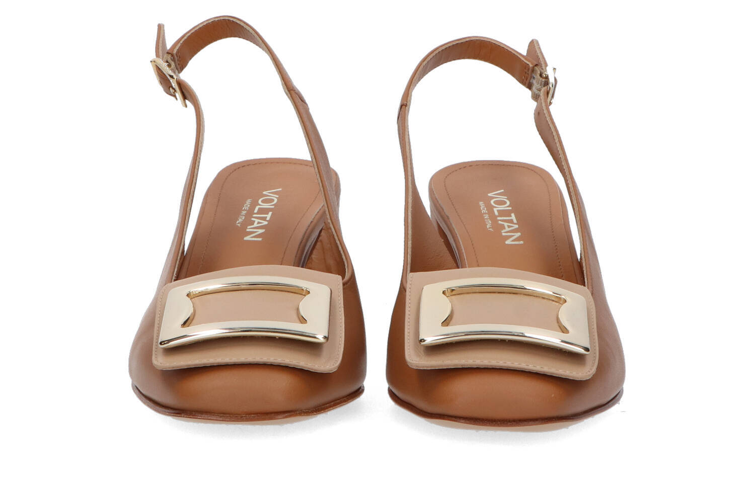 Sandales beiges Tek à talon Voltan