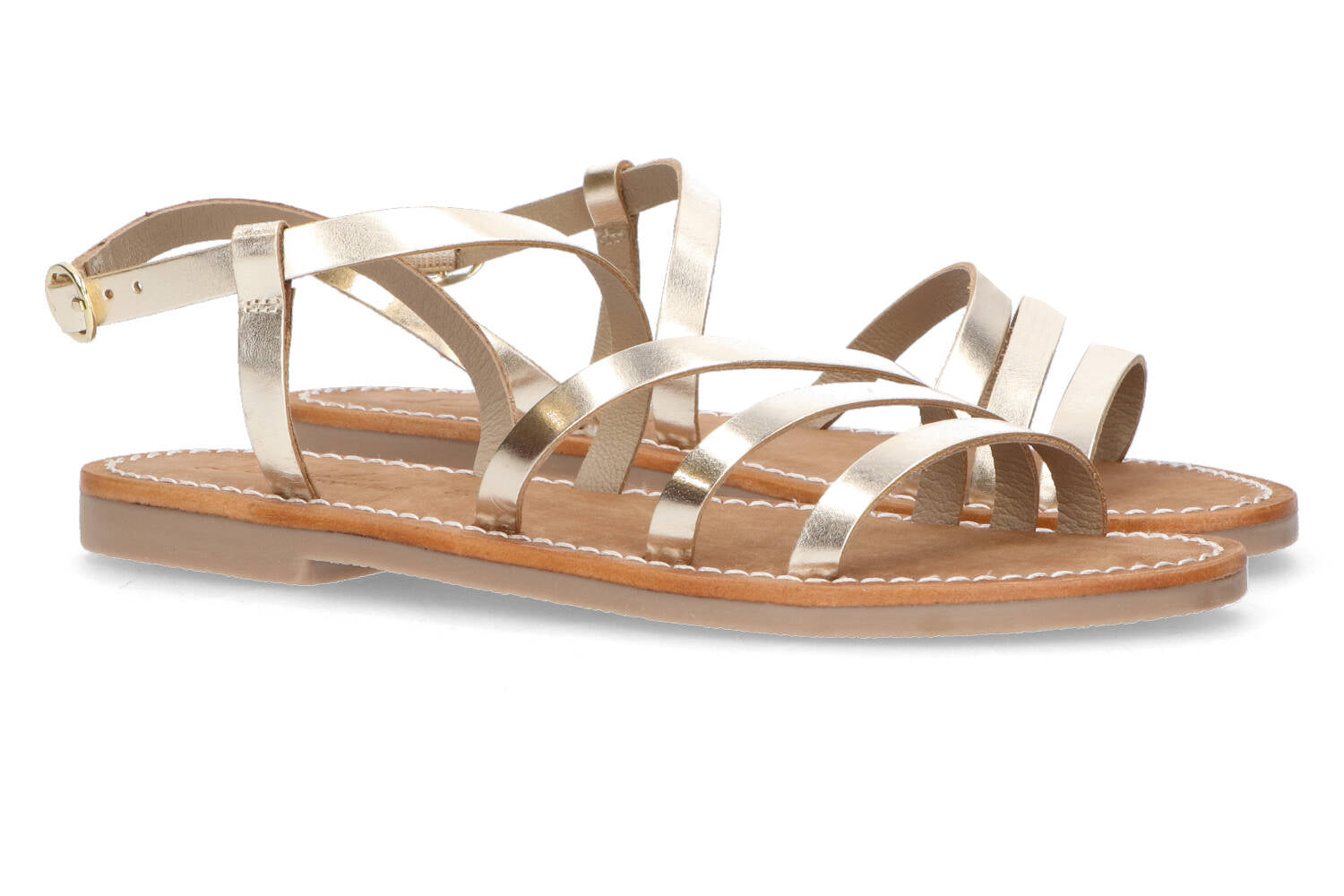 Goudkleurige sandalen L'Atelier Tropézien