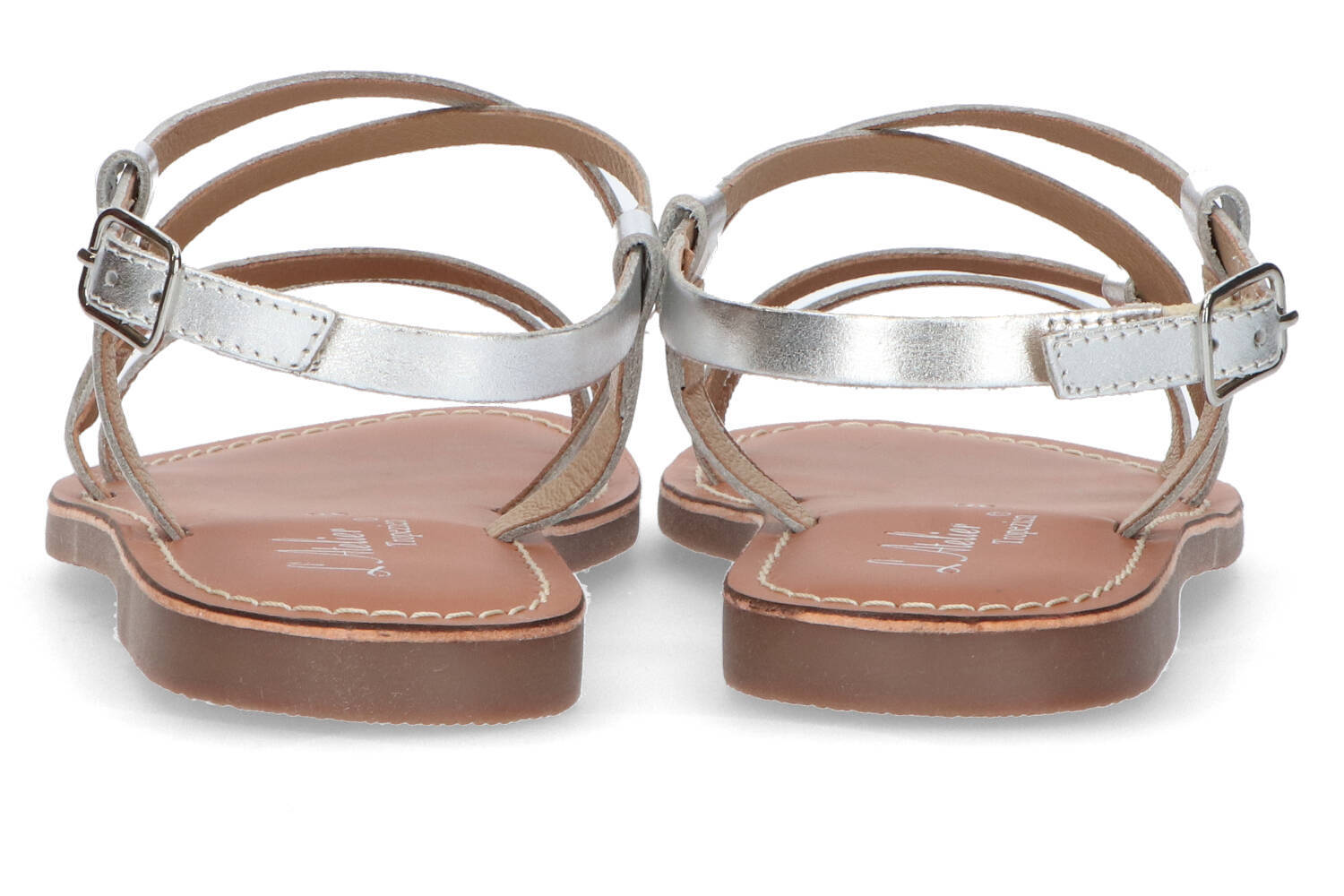 Sandales argentées L'Atelier Tropézien