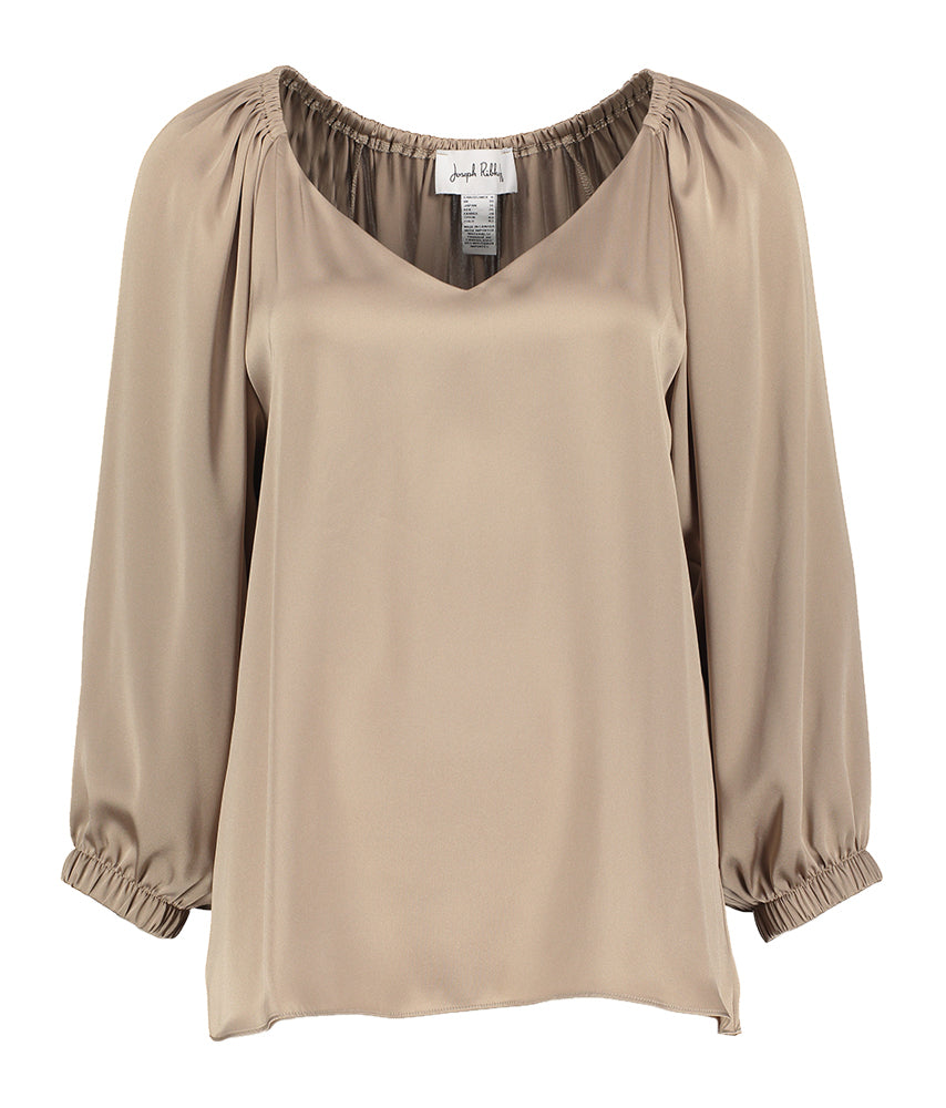 Chemisier beige brillant Joseph Ribkoff