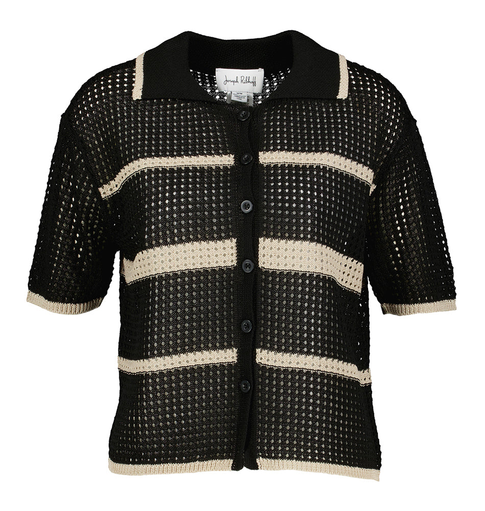 Blauwe polo met strepen Joseph Ribkoff