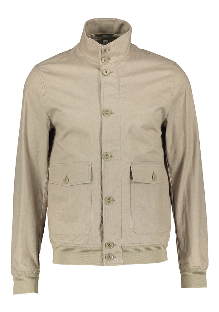 Veste en lin couleur grège Soil Portobello Duno