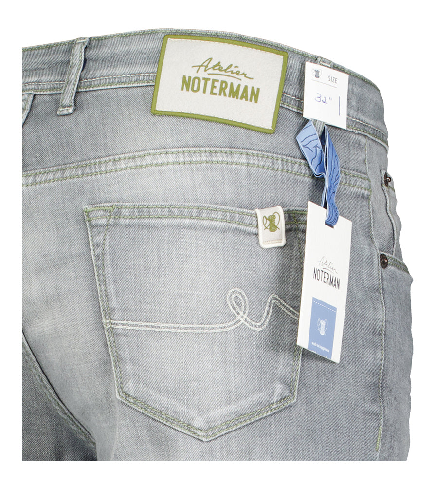 Grijze jeans short Atelier Noterman