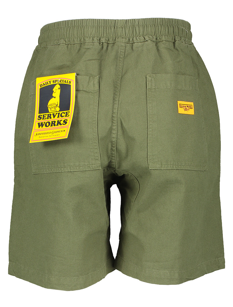 Short en coton vert foncé Service Works