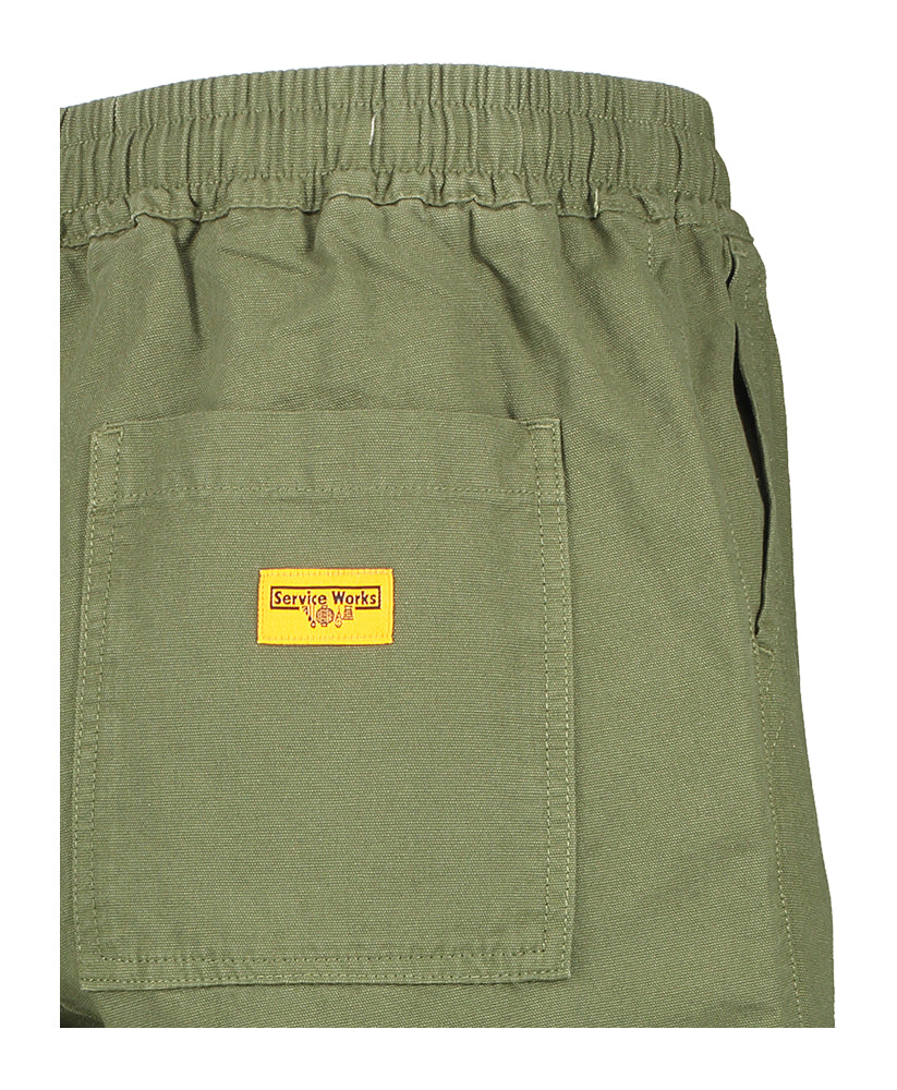 Short en coton vert foncé Service Works