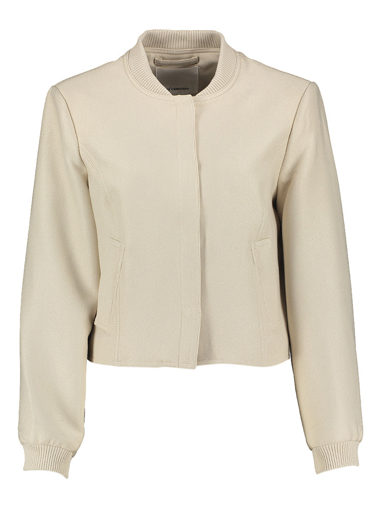 Beige cropped jasje Co'Couture
