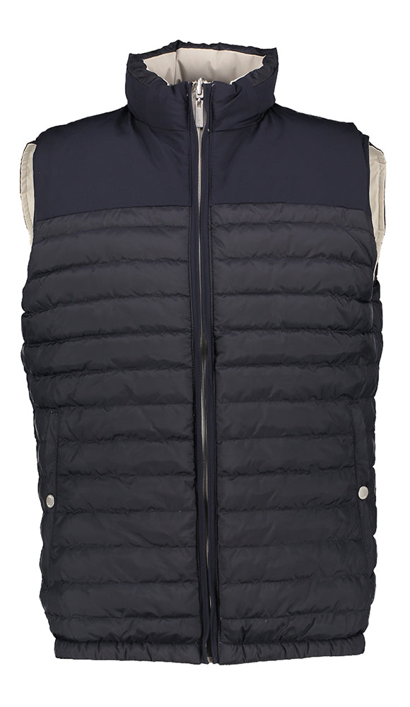 Bodywarmer réversible beige/noir Agiato