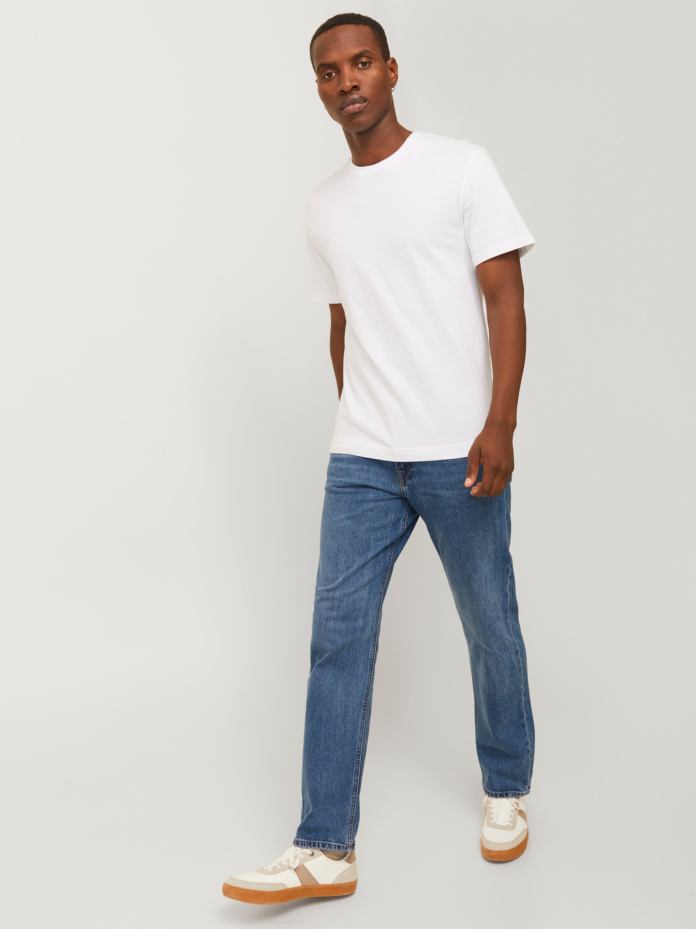 Blauwkleurige relaxed fit jeans Chris Jack & Jones