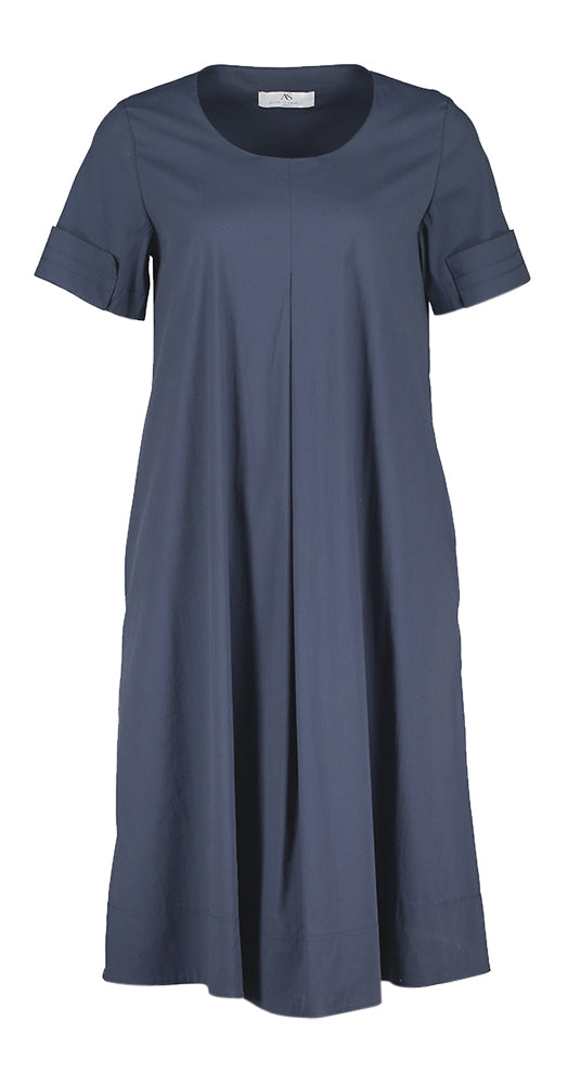 Donkerblauwe jurk Anna Seravalli