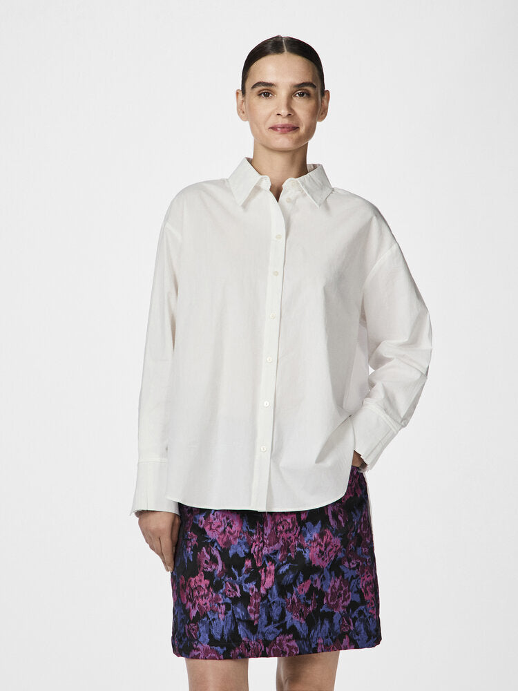 Blouse longue blanche à étoiles YAS