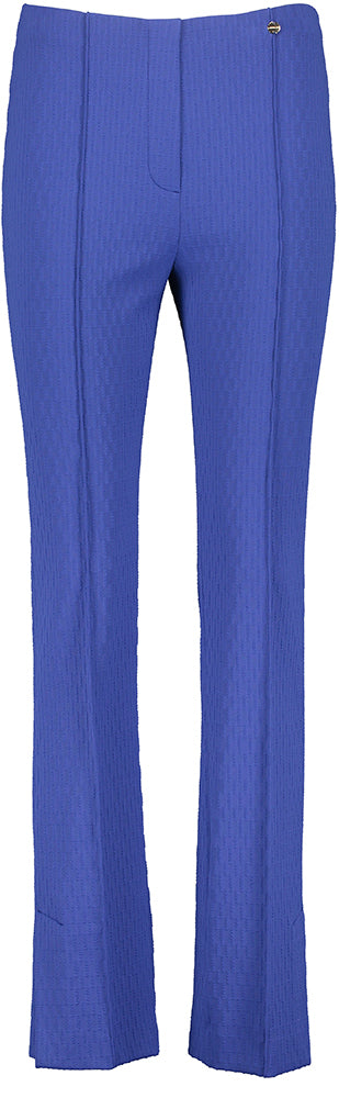 Kobalt blauwe comfortabele broek met elastiek Marccain