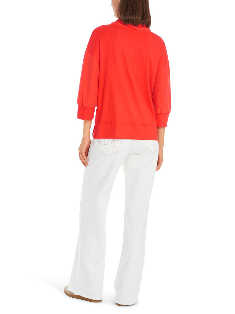 Chemisier sport orange fluo à col spécial Marccain