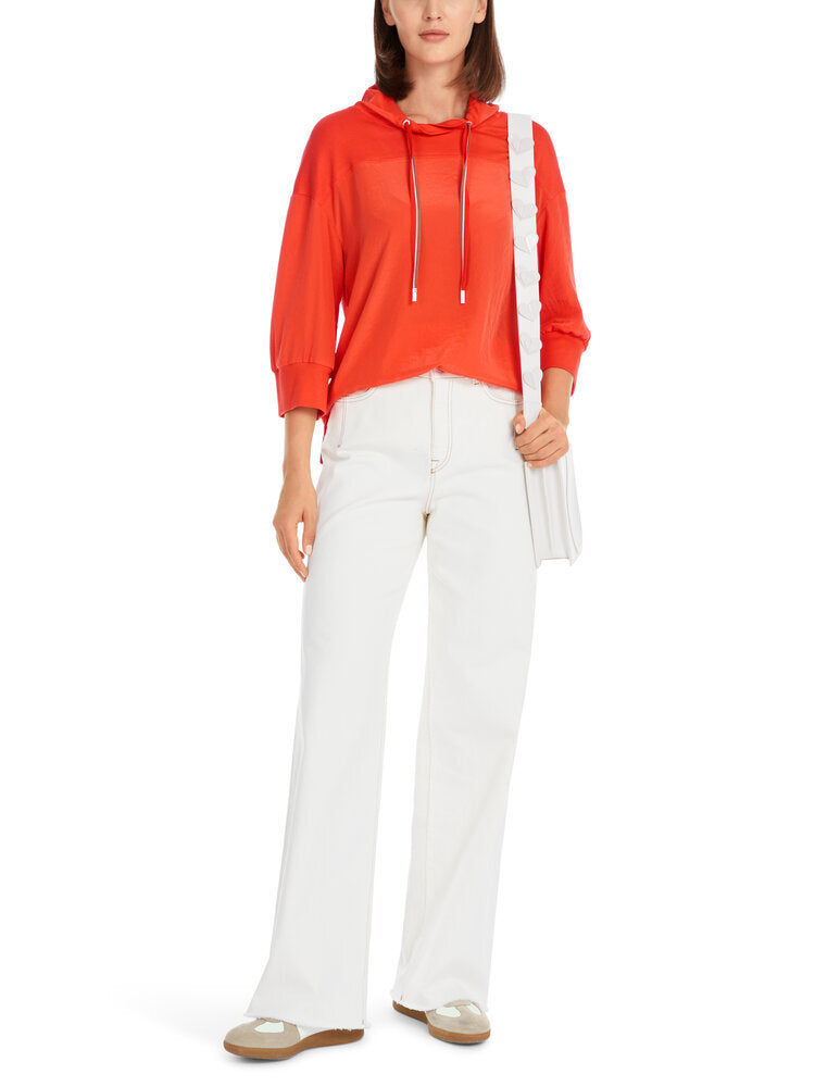 Chemisier sport orange fluo à col spécial Marccain