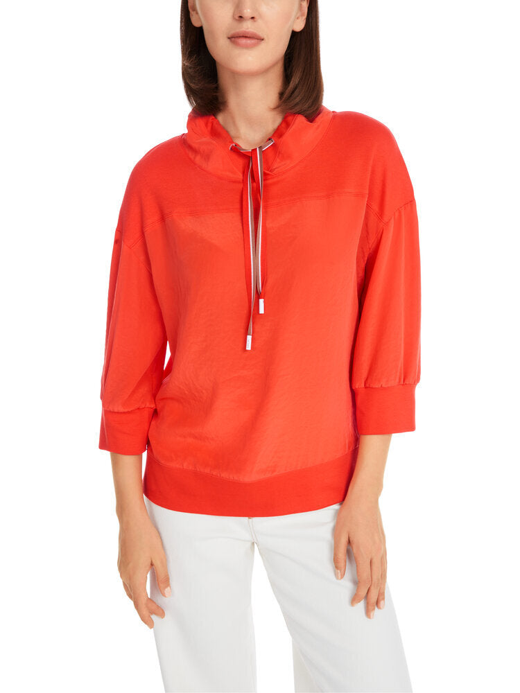 Chemisier sport orange fluo à col spécial Marccain