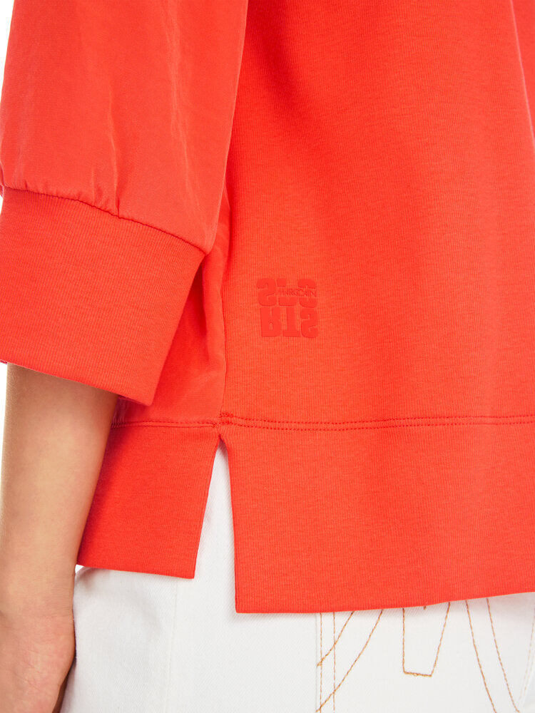 Chemisier sport orange fluo à col spécial Marccain
