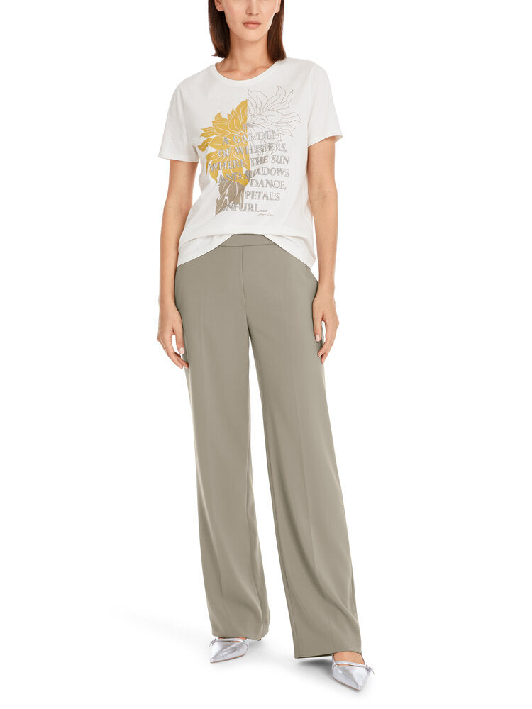 T-shirt écru imprimé des collections Marc Cain