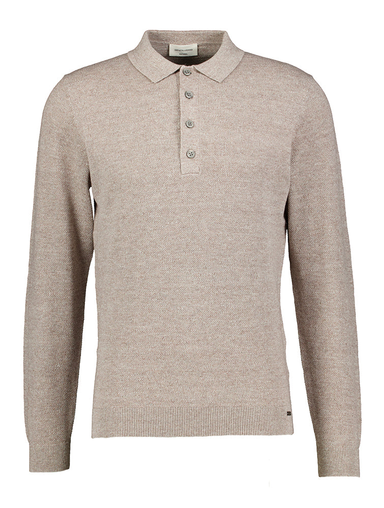 Polo en coton marron Gentiluomo