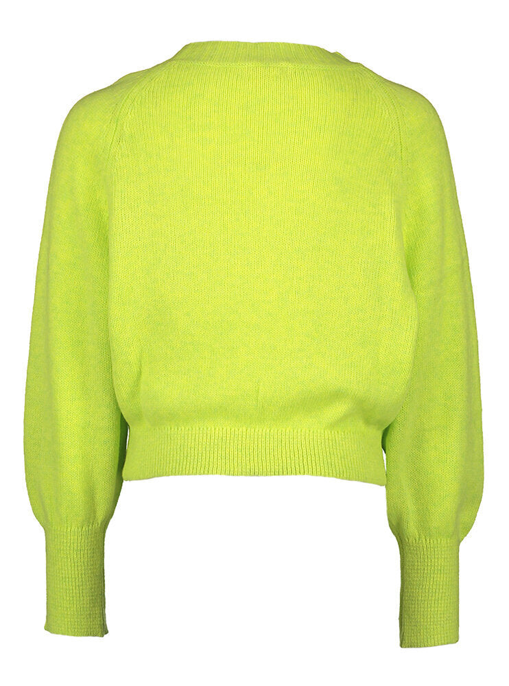 Fluo gele trui met merino wol  Gimza Bellerose