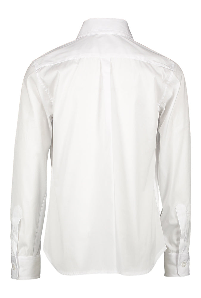 Wit katoenen hemd (regular fit) met lange mouwen Aiden Blue Bay