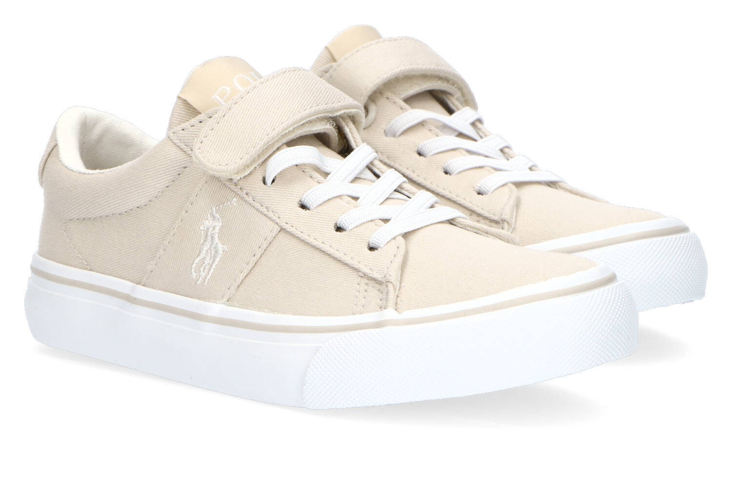 Beige lage sneakers met velcro Sayer Ralph Lauren