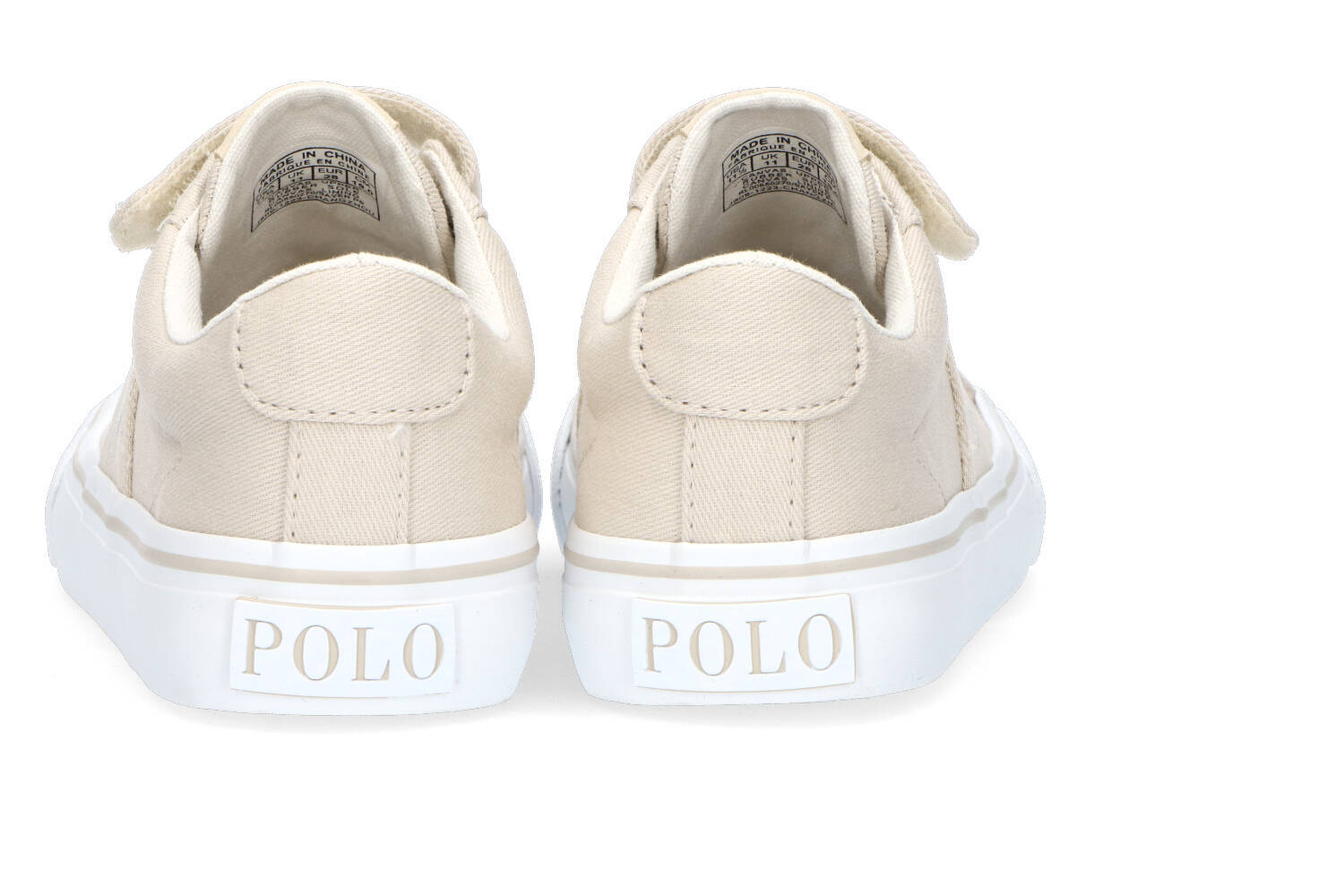 Beige lage sneakers met velcro Sayer Ralph Lauren
