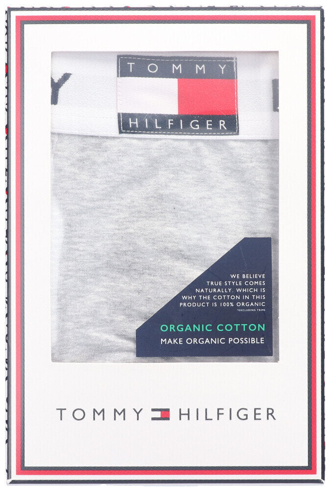 Boxer gris à ceinture blanche Tommy Hilfiger