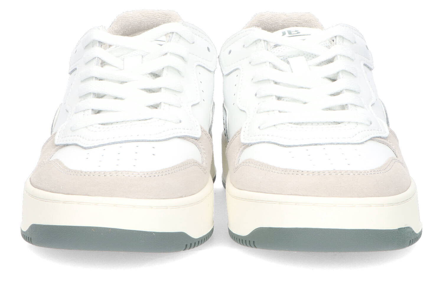 Baskets basses vert ivoire et sauge HUB