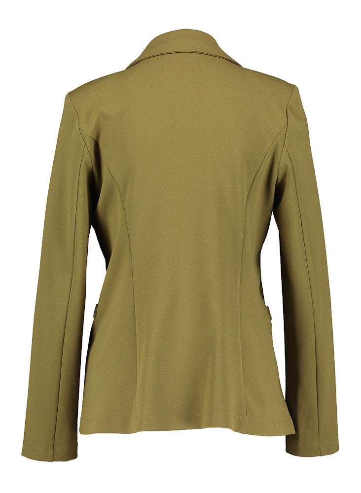 Blazer vert kaki à boutons dorés Rinascimeneto