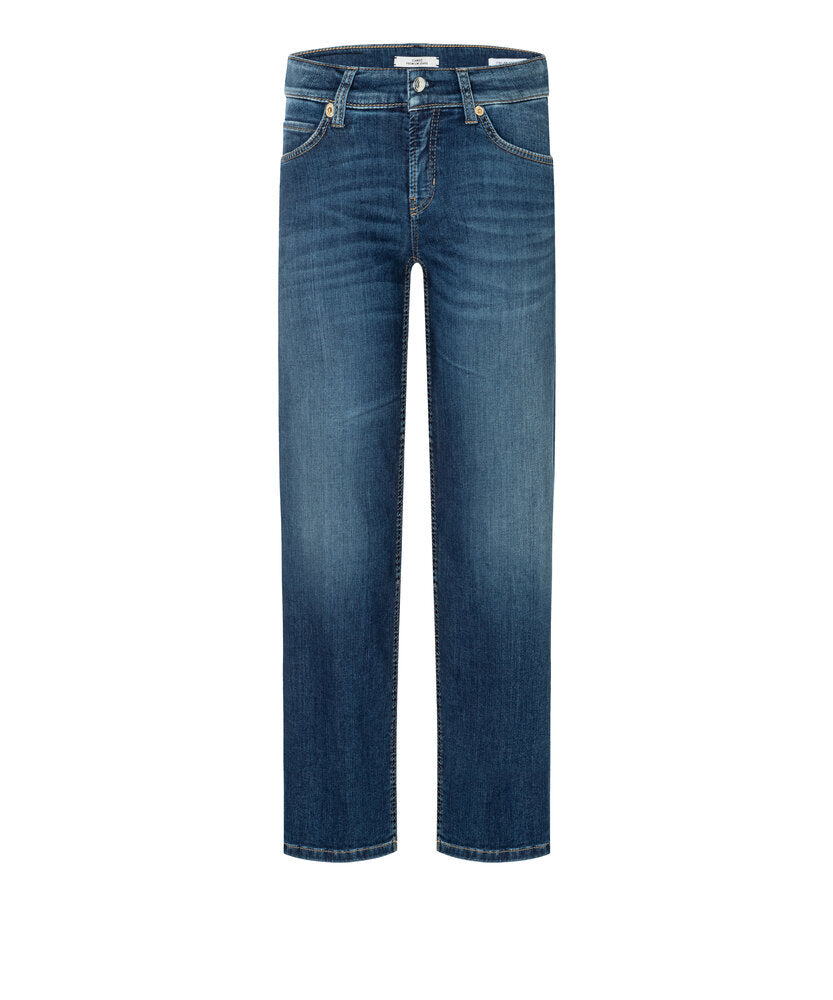 Pantalon bleu foncé droit coupe cheville Paris Cambio