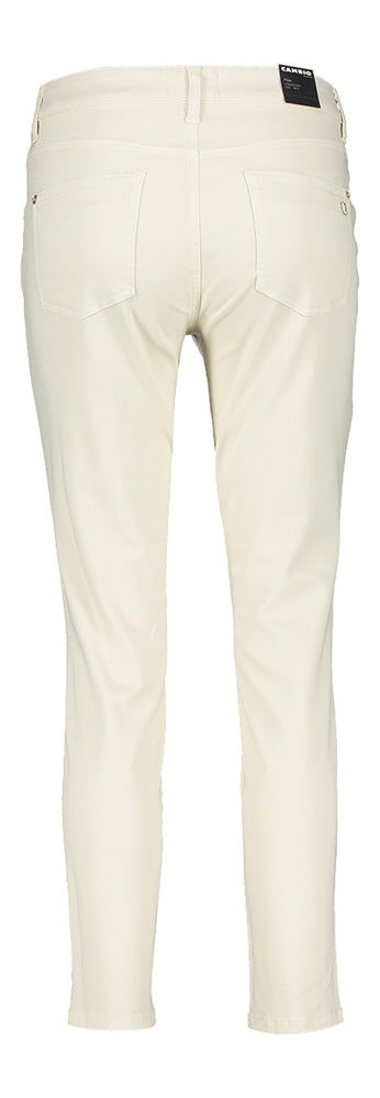 Pantalon court beige confortable Piper