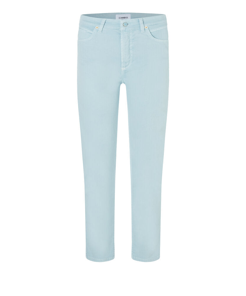 Pantalon court bleu clair coupe slim Piper Cropped Cambio