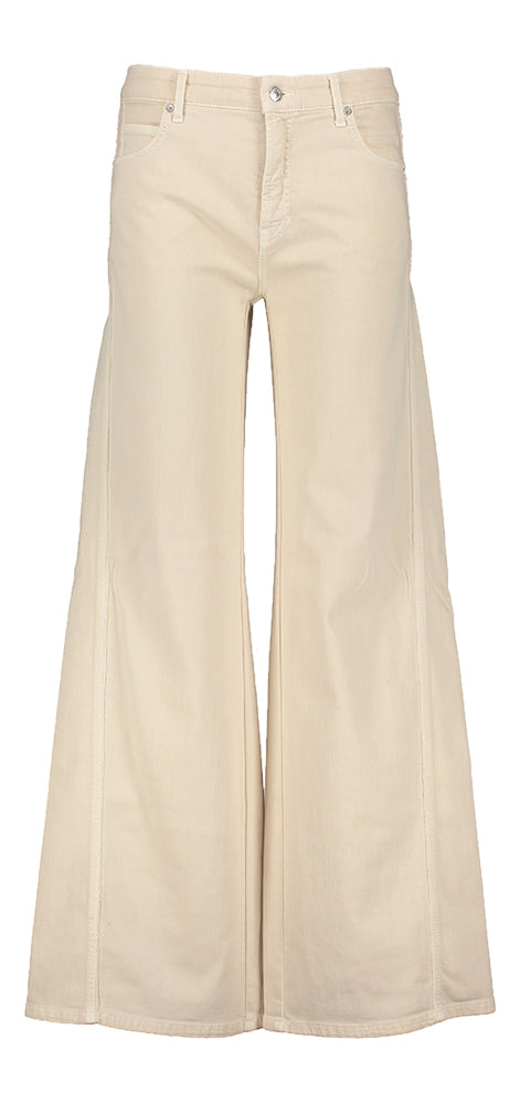Pantalon large beige Palazzo Cambio