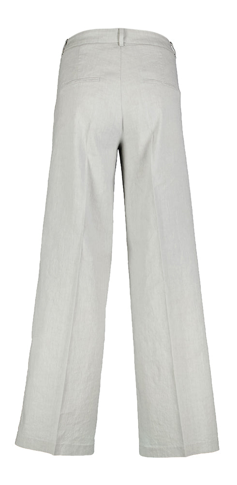 Pantalon en lin gris clair Mira Cambio
