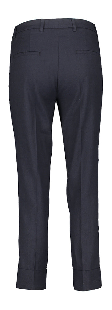 Pantalon en lin bleu foncé Krystal Cambio