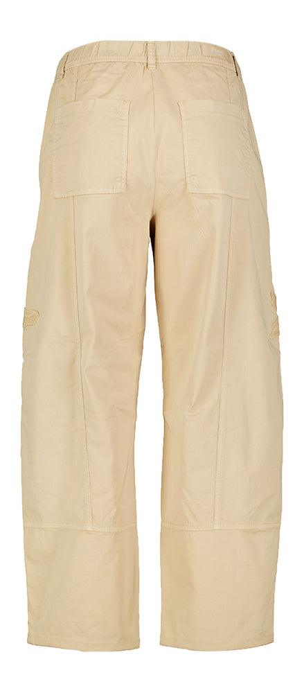 Pantalon cargo beige à motif floral Orange Cambio