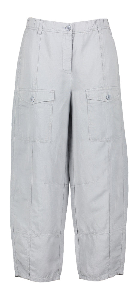 Pantalon ample gris/bleu à poches plaquées Orange Cambio