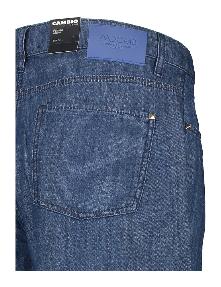 Jean ample bleu foncé Palazzo Cambio