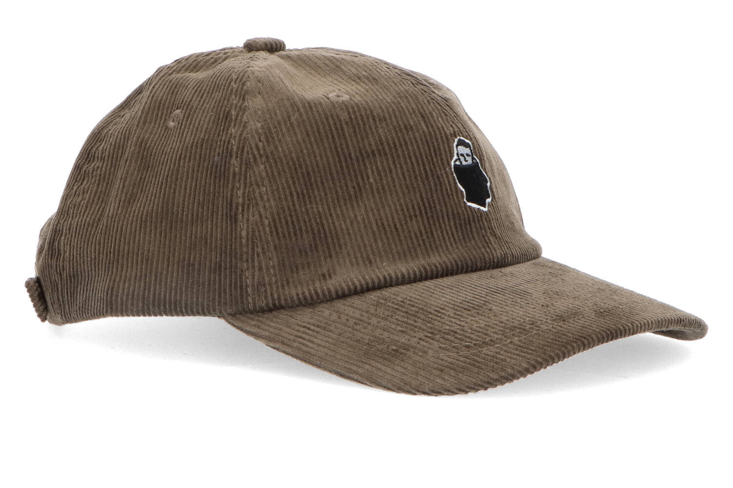 Casquette en velours côtelé marron foncé Tonteria Nnsn